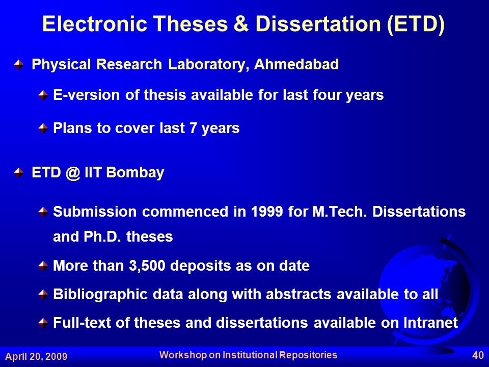 Electronic Theses and Dissertations FAQ